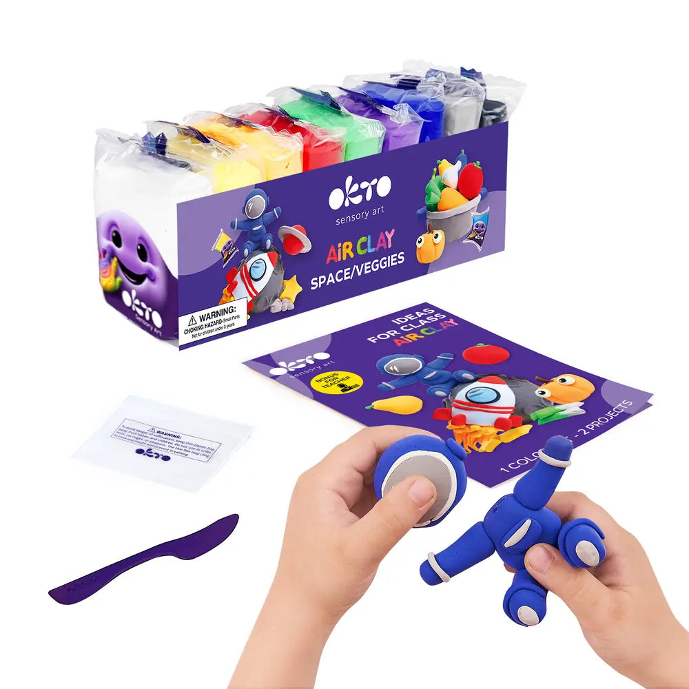 School supplies  Air clay set School Supplies Space/Veggies
